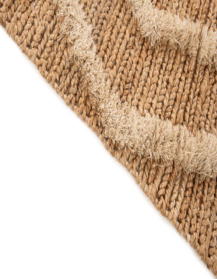 Detail image of 5' x 7' 4  Hand Braided Jute Rug