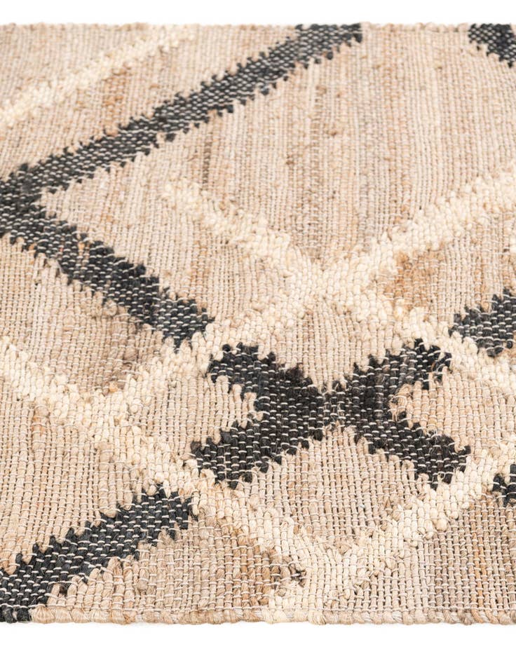 Detail image of 2' 1 x 3'  Hand Braided Jute Rug