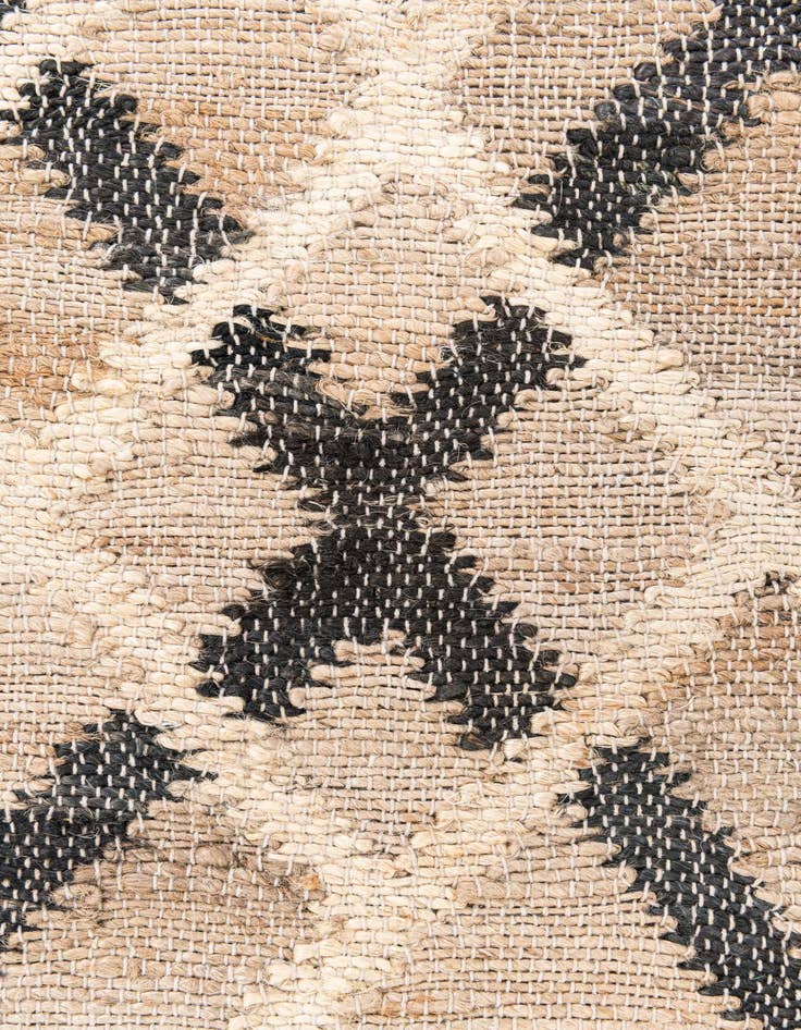 Detail image of 2' 1 x 3'  Hand Braided Jute Rug