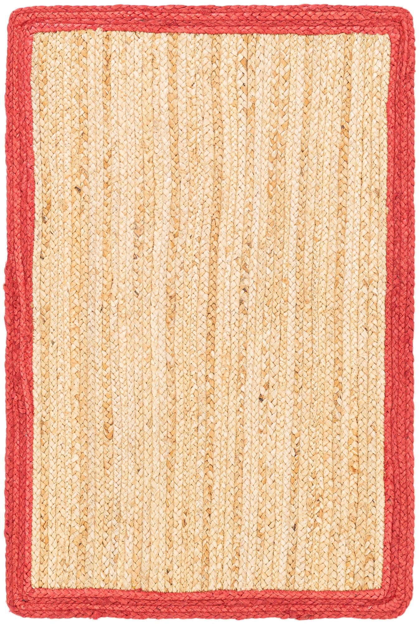 2' x 3' Handmade Braided Jute Rug