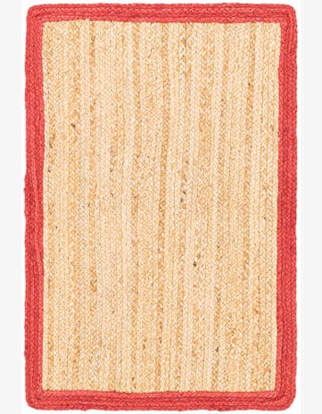 2' x 3' Handmade Braided Jute Rug