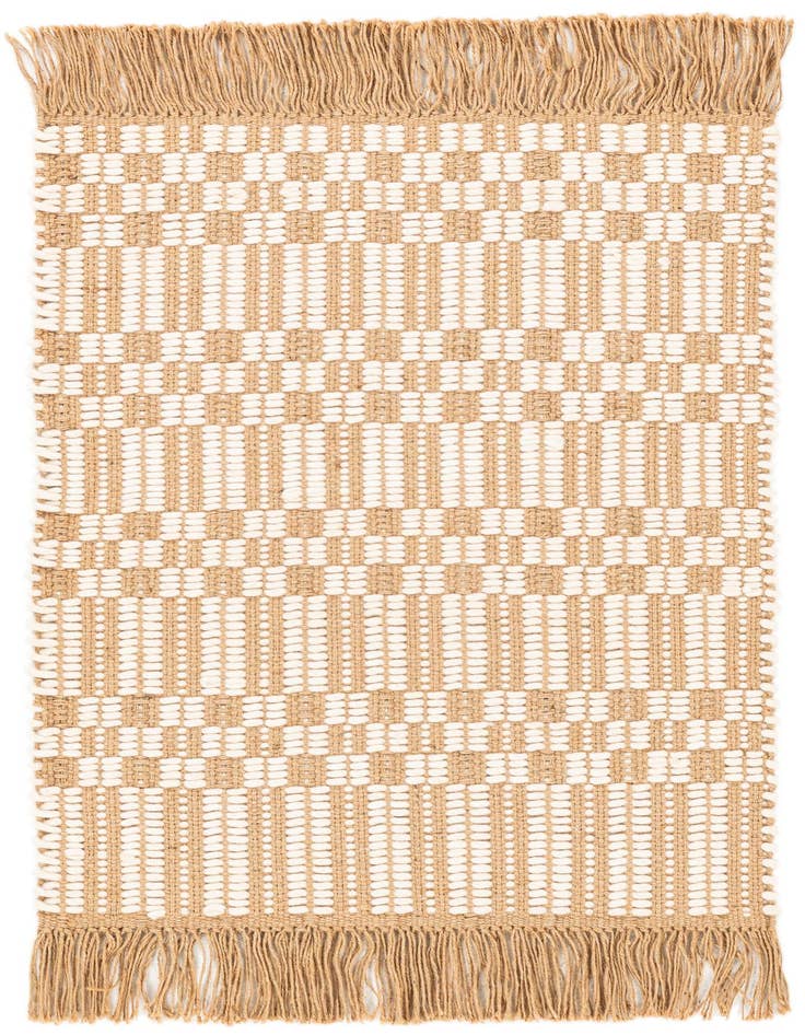 Detail image of 2' 1 x 3' 2 Braided Jute Rug