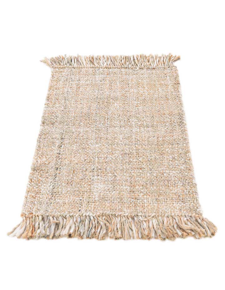 2' 2 x 3' Handmade Braided Jute Rug
