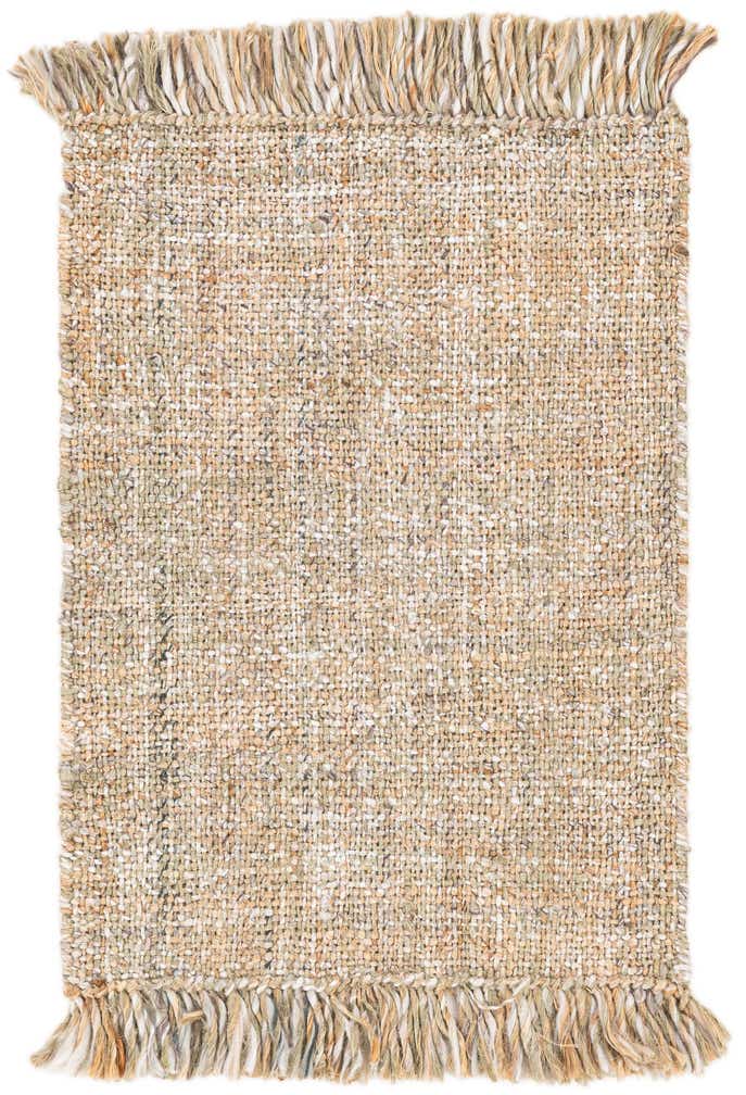 2' 2 x 3' Handmade Braided Jute Rug