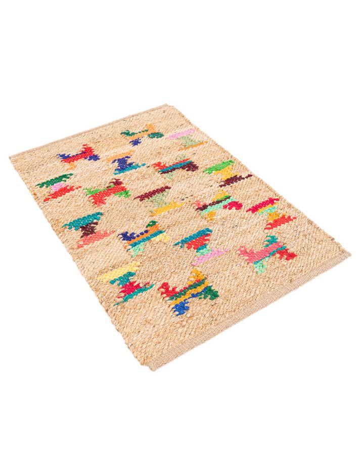 2' x 3' Handmade Braided Jute Rug