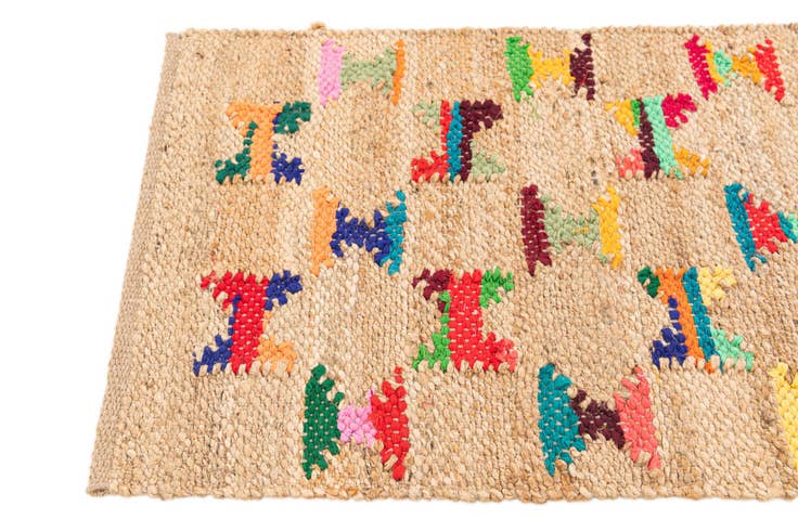 Detail image of 2' x 3' Handmade Braided Jute Rug