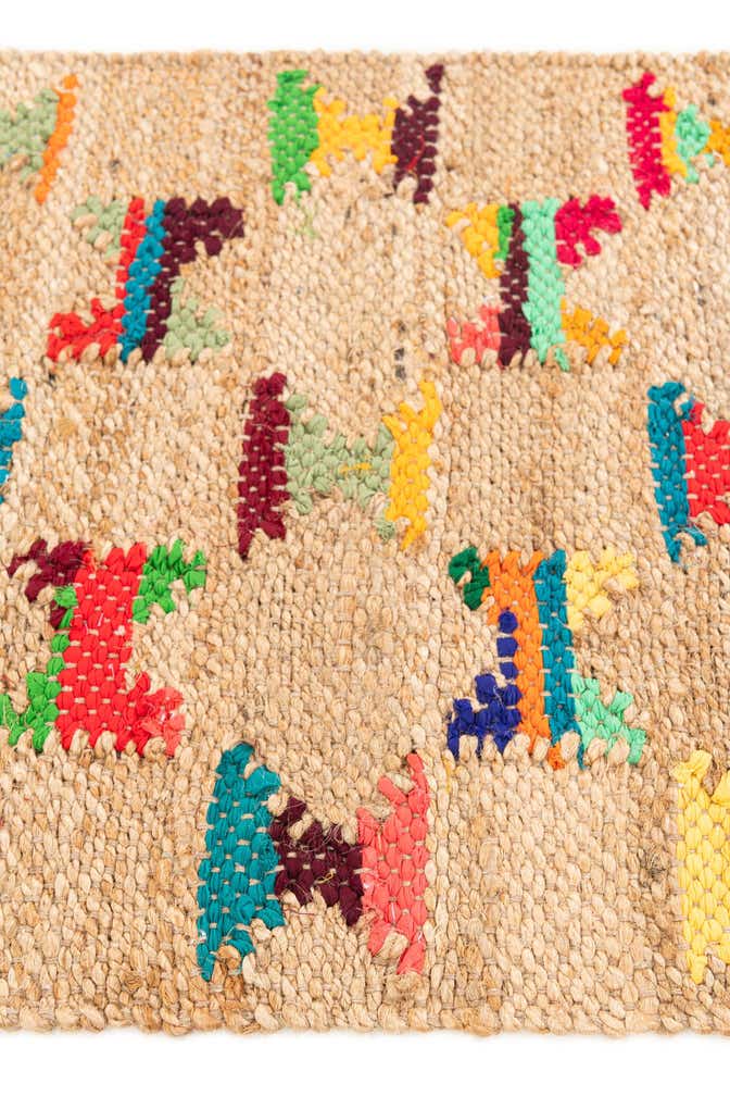 2' x 3' Handmade Braided Jute Rug