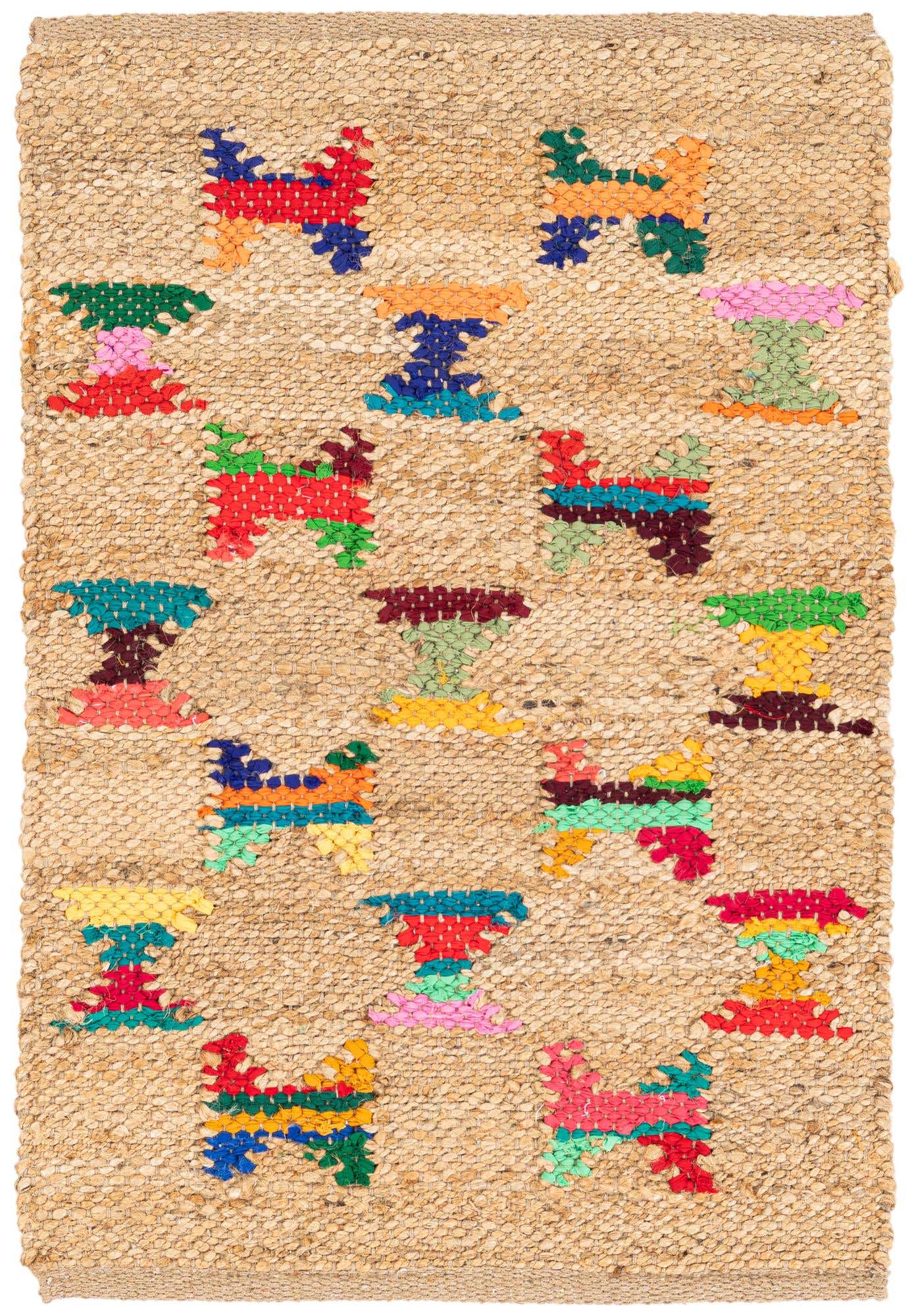 2' x 3' Handmade Braided Jute Rug