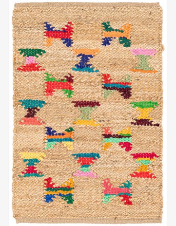 2' x 3' Handmade Braided Jute Rug