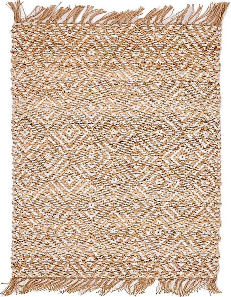 Detail image of 2' x 3' 1  Hand Woven Braided Jute Rug