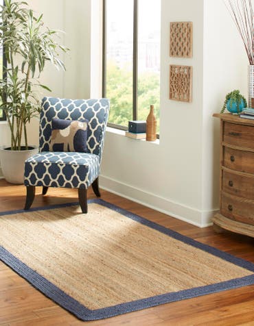  5' 1 x 8'  Hand Braided Jute Rug