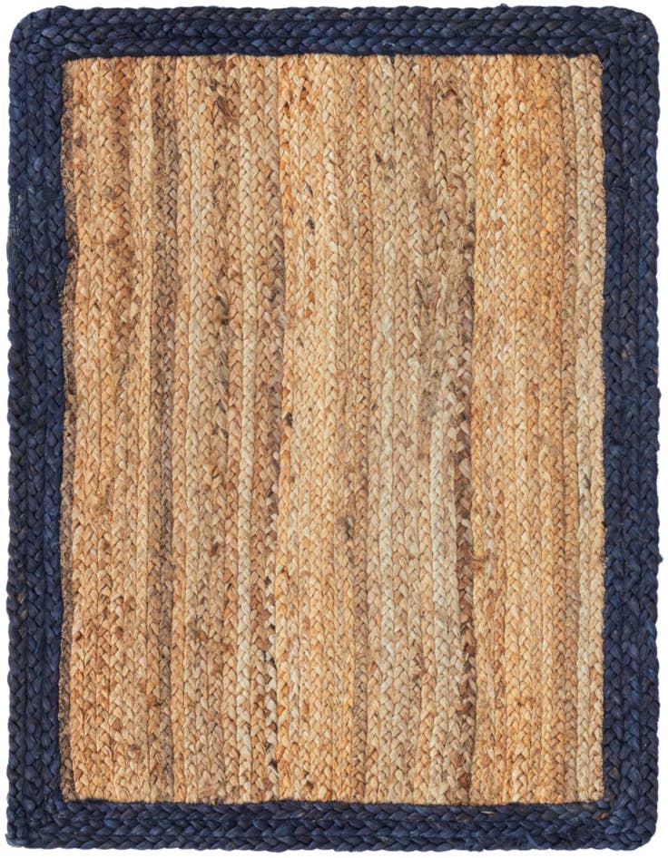 Detail image of 2' x 3' 1  Hand Braided Jute Rug