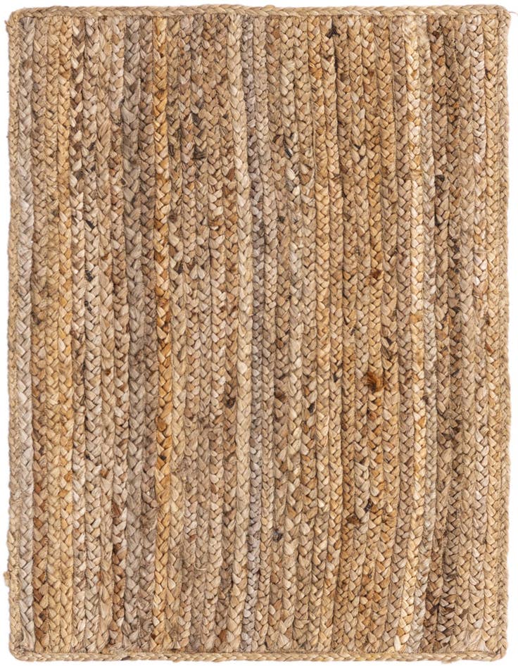 Detail image of 2' x 3' 1  Hand Braided Jute Rug