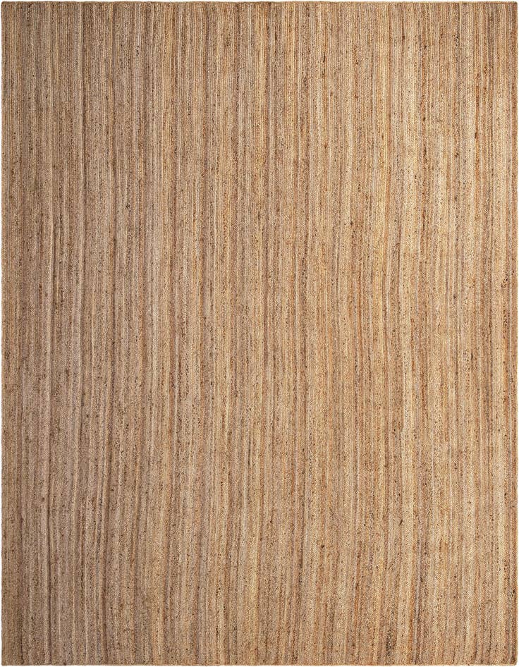 Detail image of 12' 2 x 16' 1  Hand Braided Jute Rug