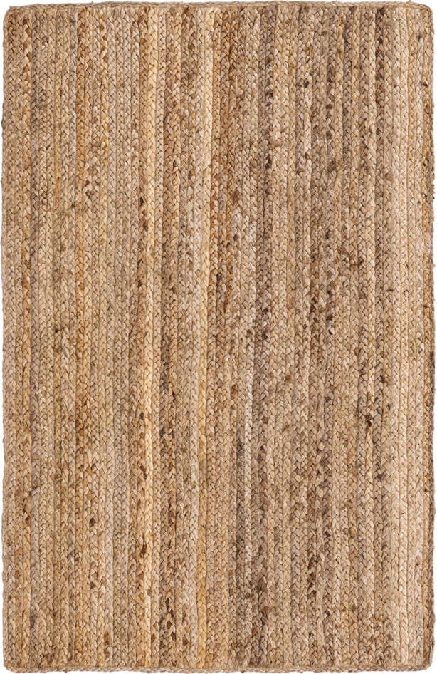 Detailansicht von 100cm x 155cm Handgefertigt Braided Jute Teppich