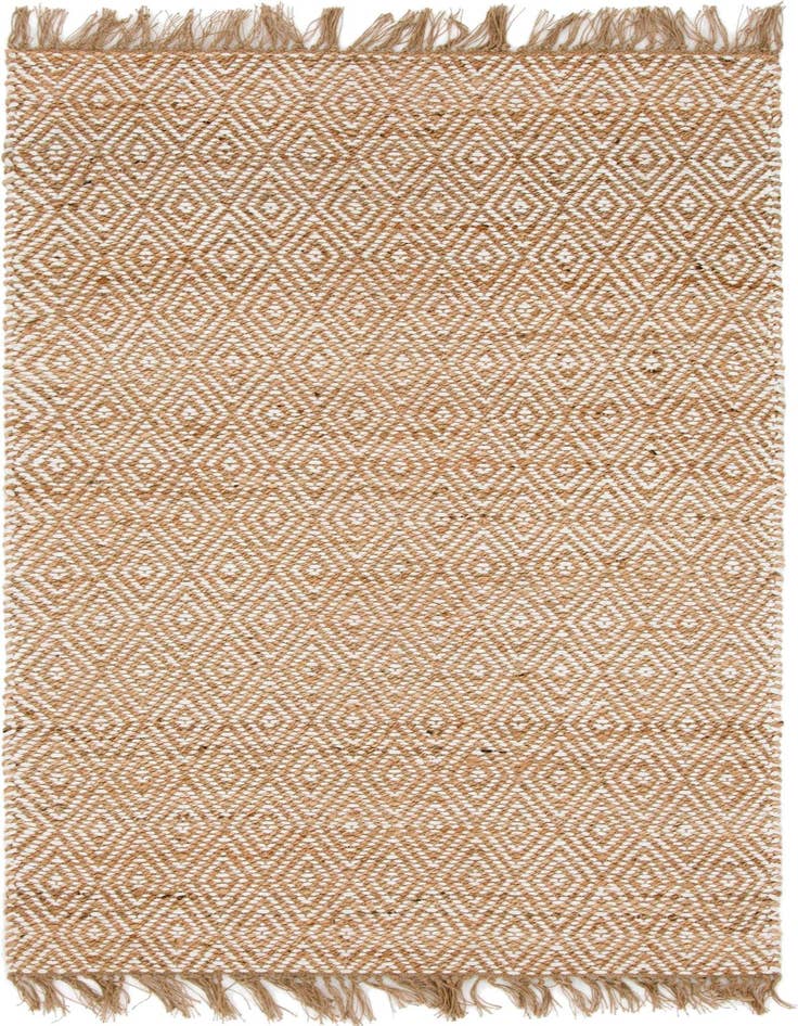 Detail image of 4' 1 x 6' 1  Hand Woven Braided Jute Rug