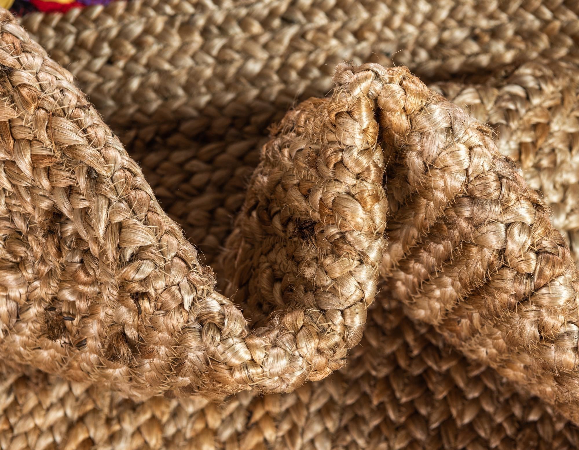 6' 1 x 9' Handmade Braided Jute Rug