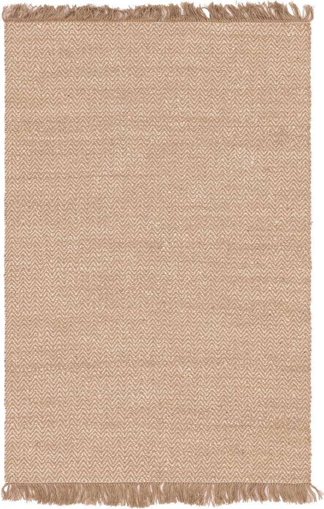 6' 1 x 9' Hand Woven Braided Jute Rug