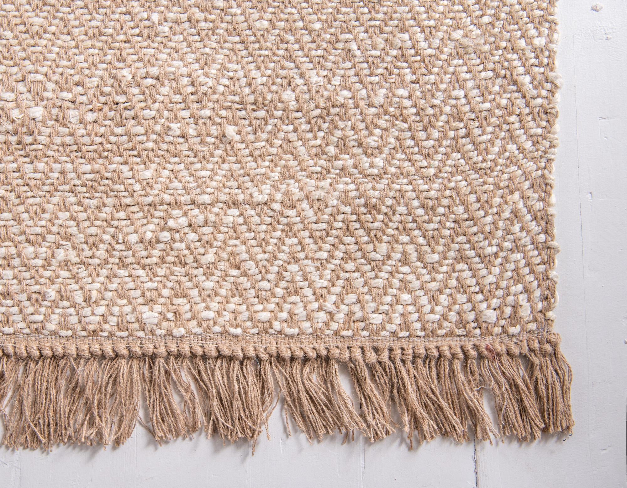 9' x 12' Hand Woven Braided Jute Rug