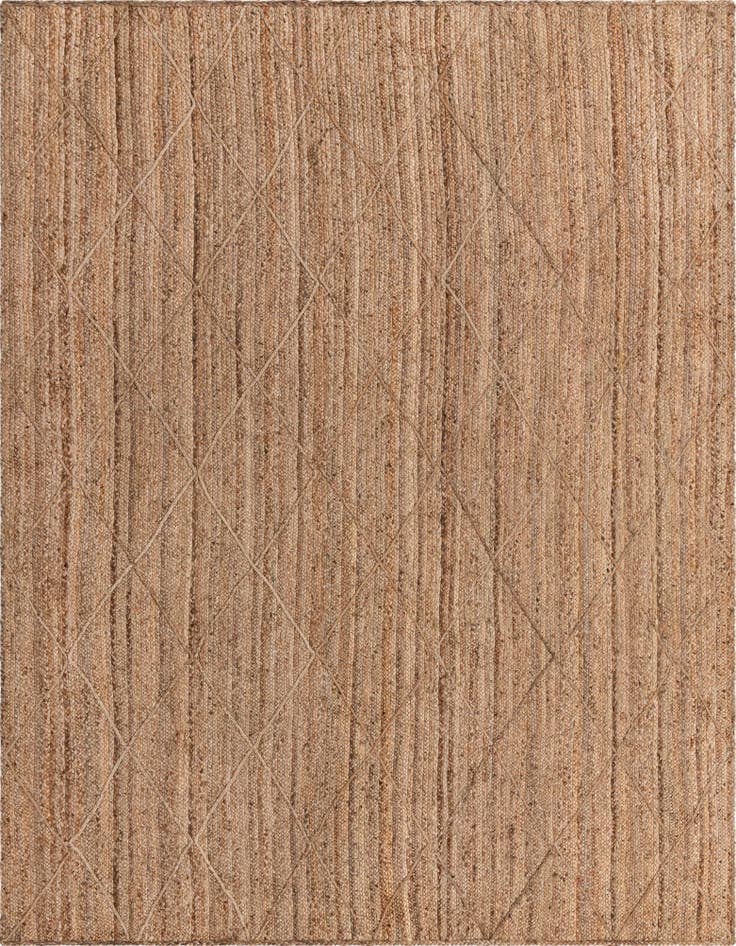 Detail image of 9' x 12' 2  Hand Braided Jute Rug