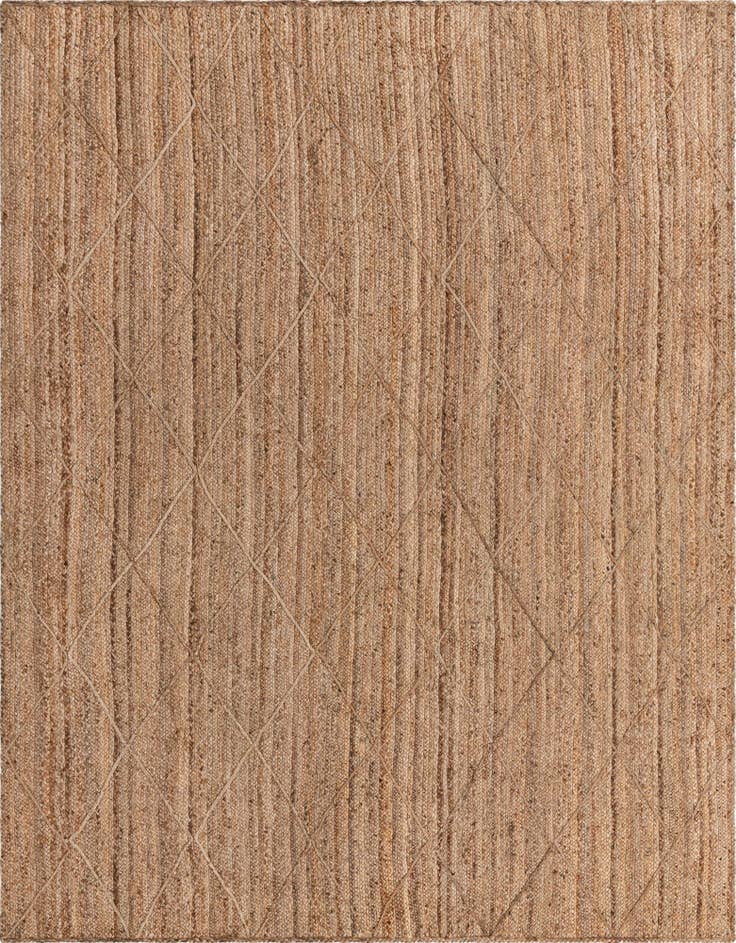 Detail image of 9' x 12' 2 Handmade Braided Jute Rug
