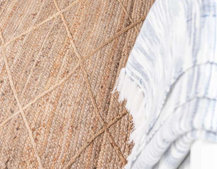 9' x 12' 2 Handmade Braided Jute Rug