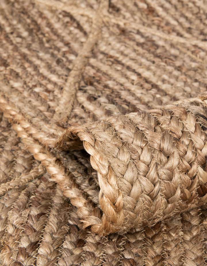 9' x 12' 2 Handmade Braided Jute Rug