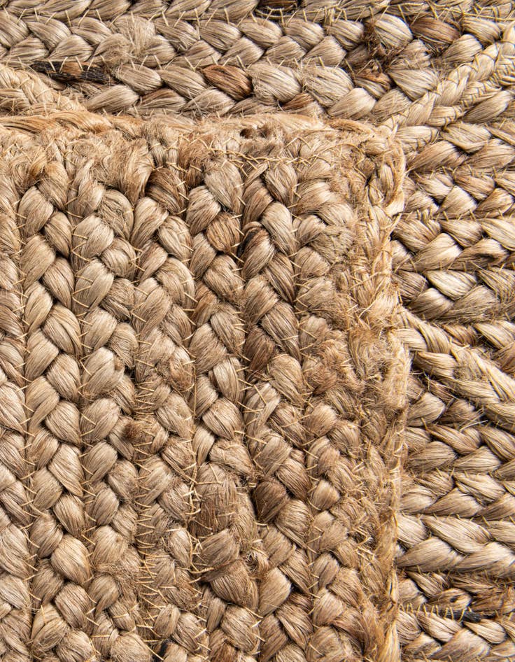 Detail image of 9' x 12' 2 Handmade Braided Jute Rug