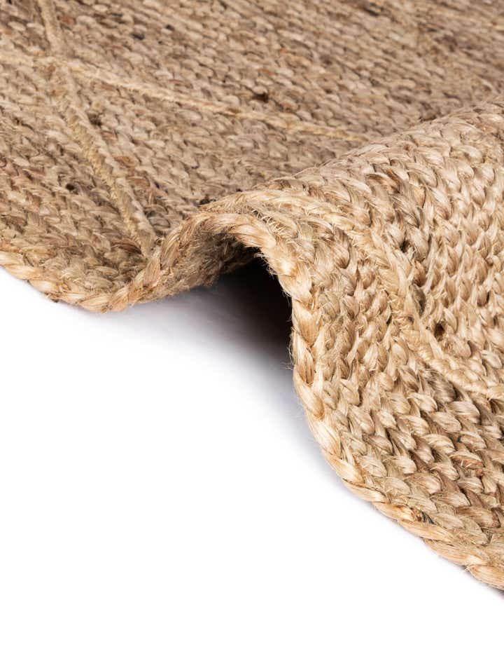 9' x 12' 2 Handmade Braided Jute Rug