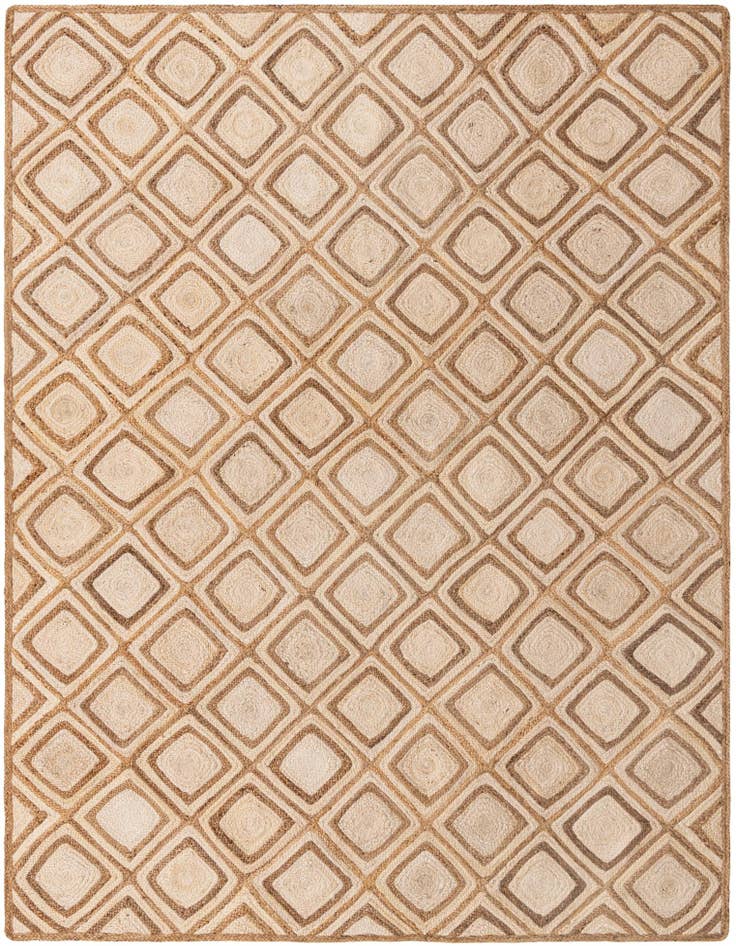Detail image of 9' x 12' 2  Hand Braided Jute Rug