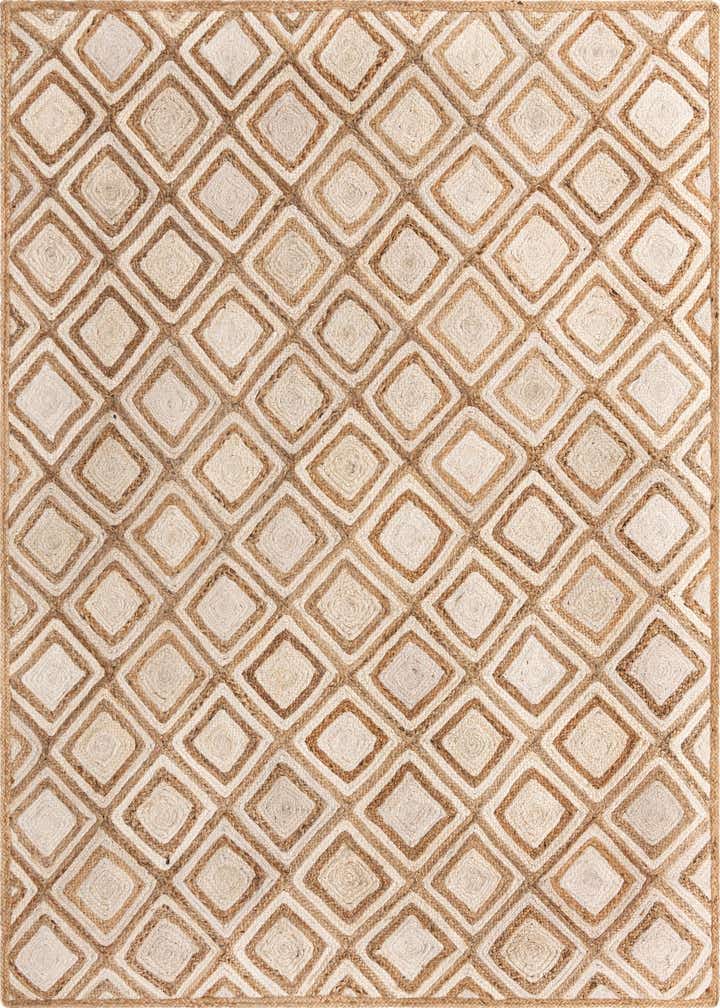 8' x 10' Handmade Braided Jute Rug