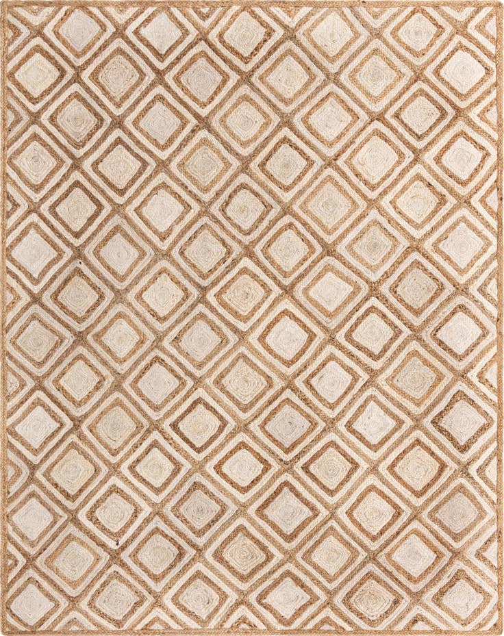 Detail image of 8' x 10' Handmade Braided Jute Rug