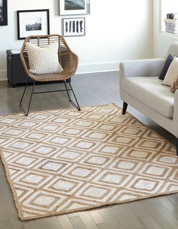3' 3 x 5' 1 Handmade Braided Jute Rug