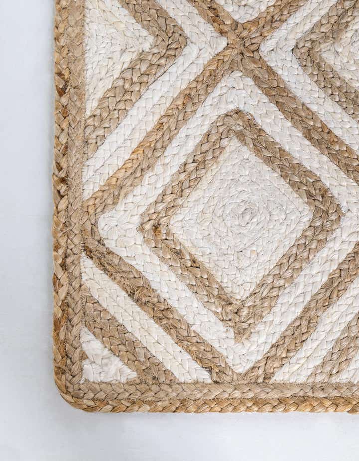 8' x 10' Handmade Braided Jute Rug