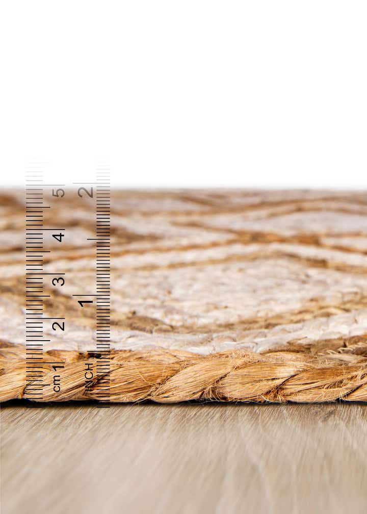 8' x 10' Handmade Braided Jute Rug