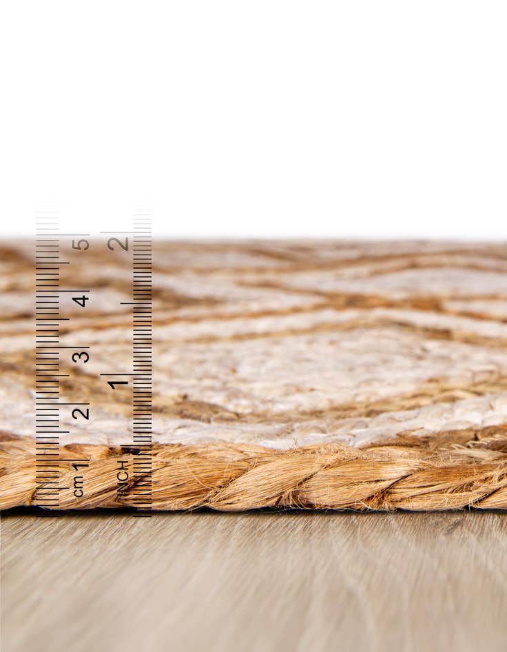 Detail image of 8' x 10' Handmade Braided Jute Rug