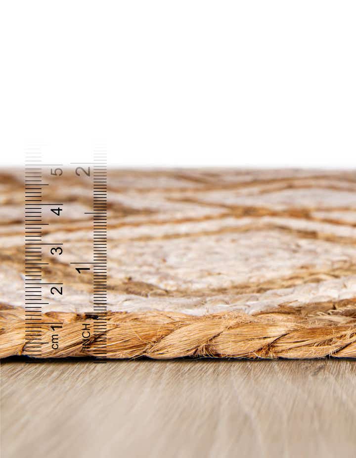 8' x 10' Handmade Braided Jute Rug