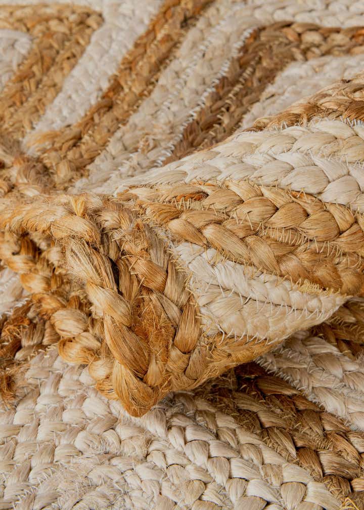 8' x 10' Handmade Braided Jute Rug