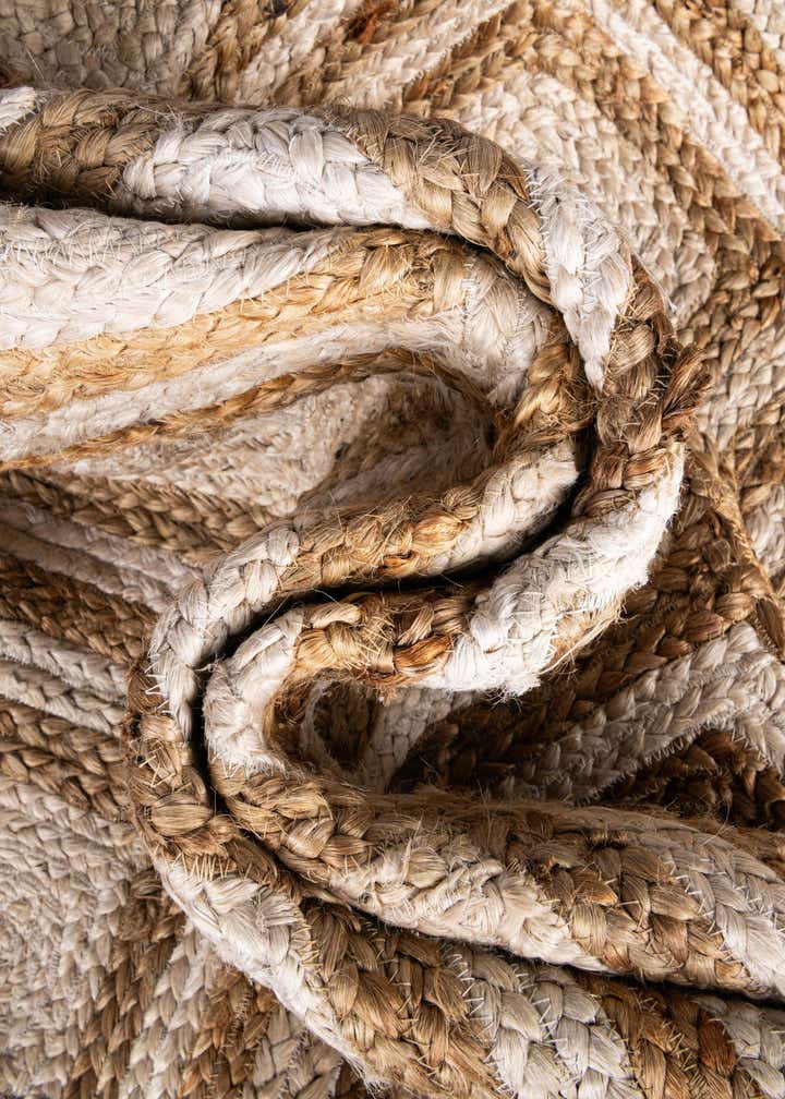 8' x 10' Handmade Braided Jute Rug