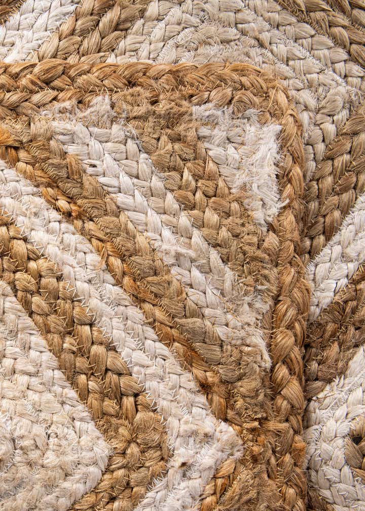 8' x 10' Handmade Braided Jute Rug
