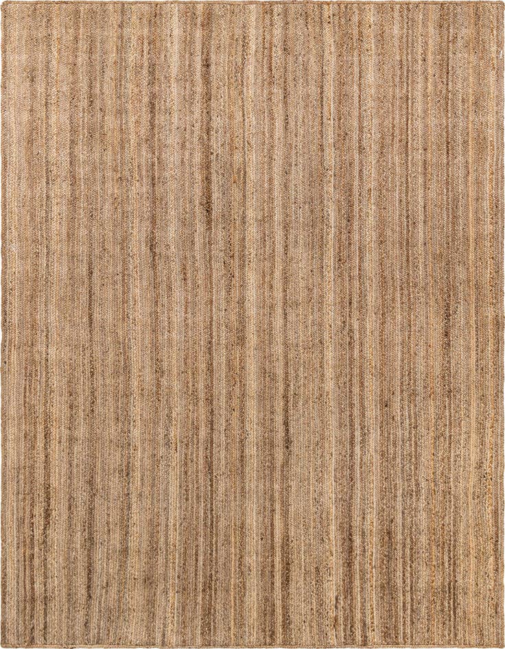 Detail image of 10' x 13' 1  Hand Braided Jute Rug