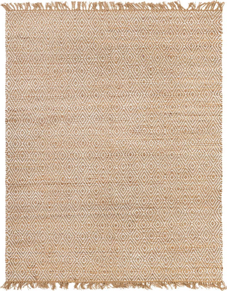 Detail image of 7' 1 x 10'  Hand Woven Braided Jute Rug