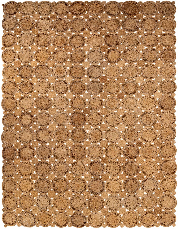 Detail image of 10' x 14' 1  Hand Braided Jute Rug