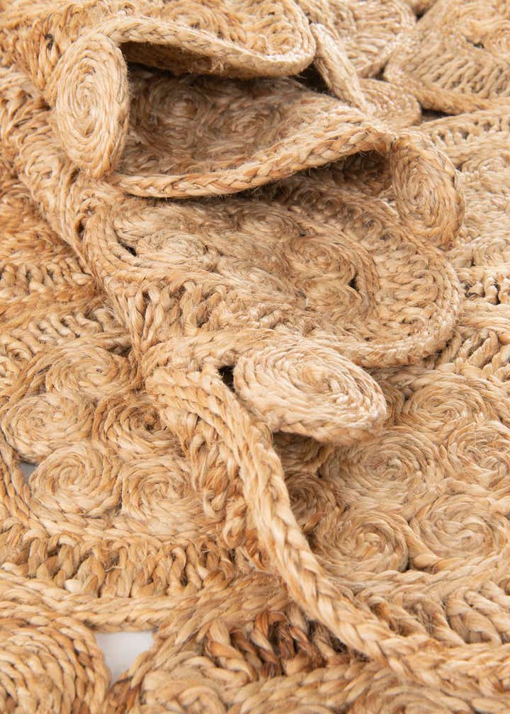 9' x 12' Handmade Braided Jute Rug