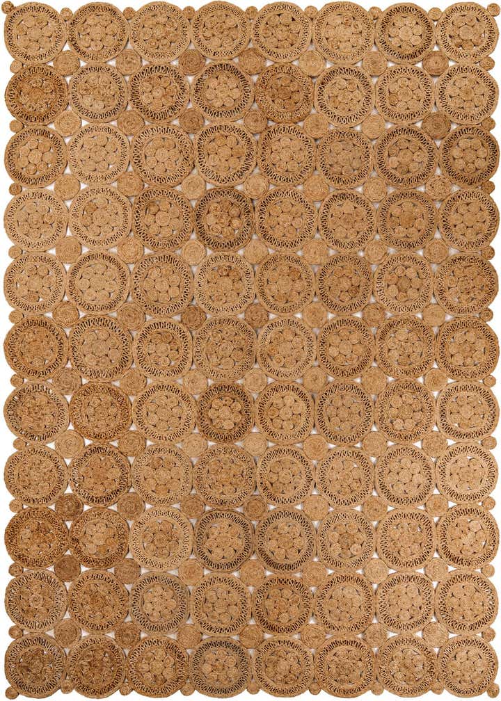 9' x 12' Handmade Braided Jute Rug