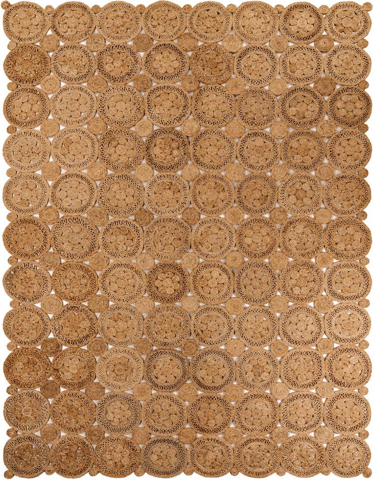 Detail image of 9' x 12'  Hand Braided Jute Rug