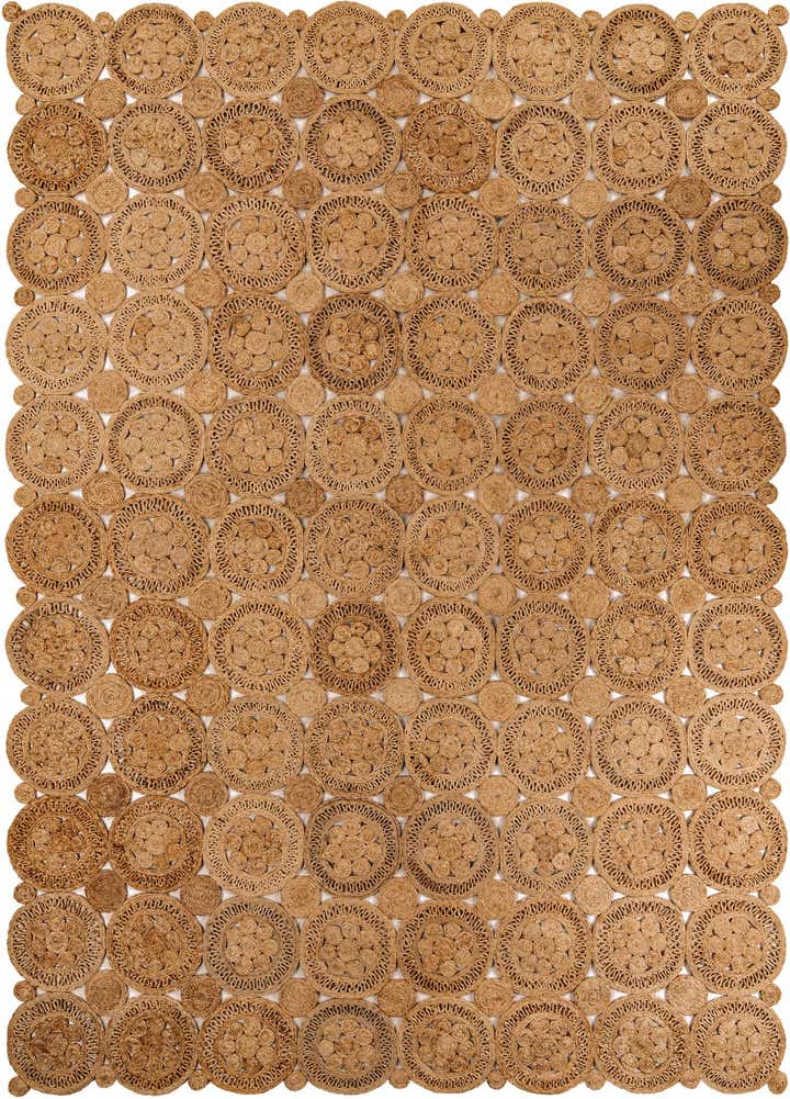 9' x 12' Handmade Braided Jute Rug