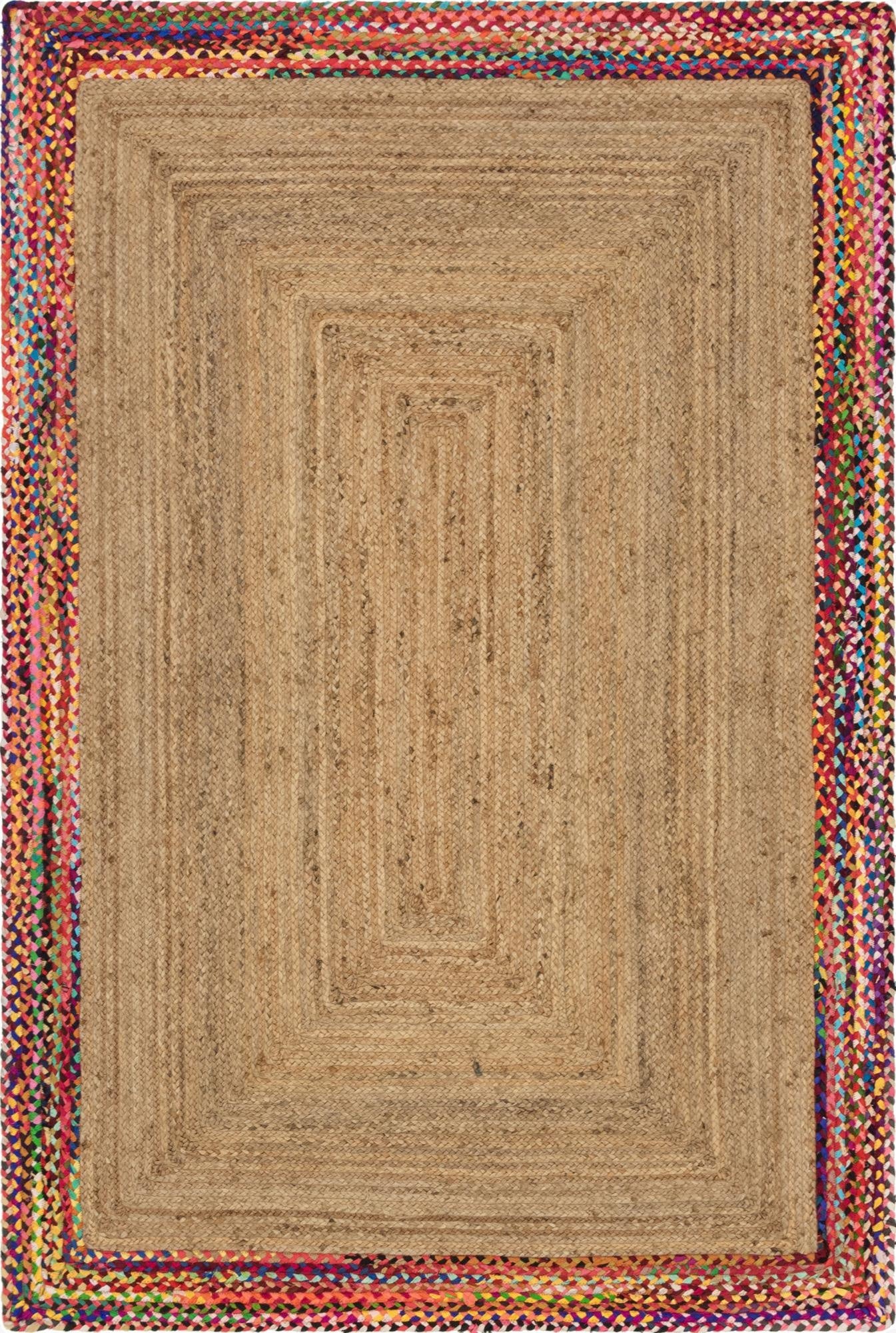 6' 1 x 9'  Hand Braided Jute Rug