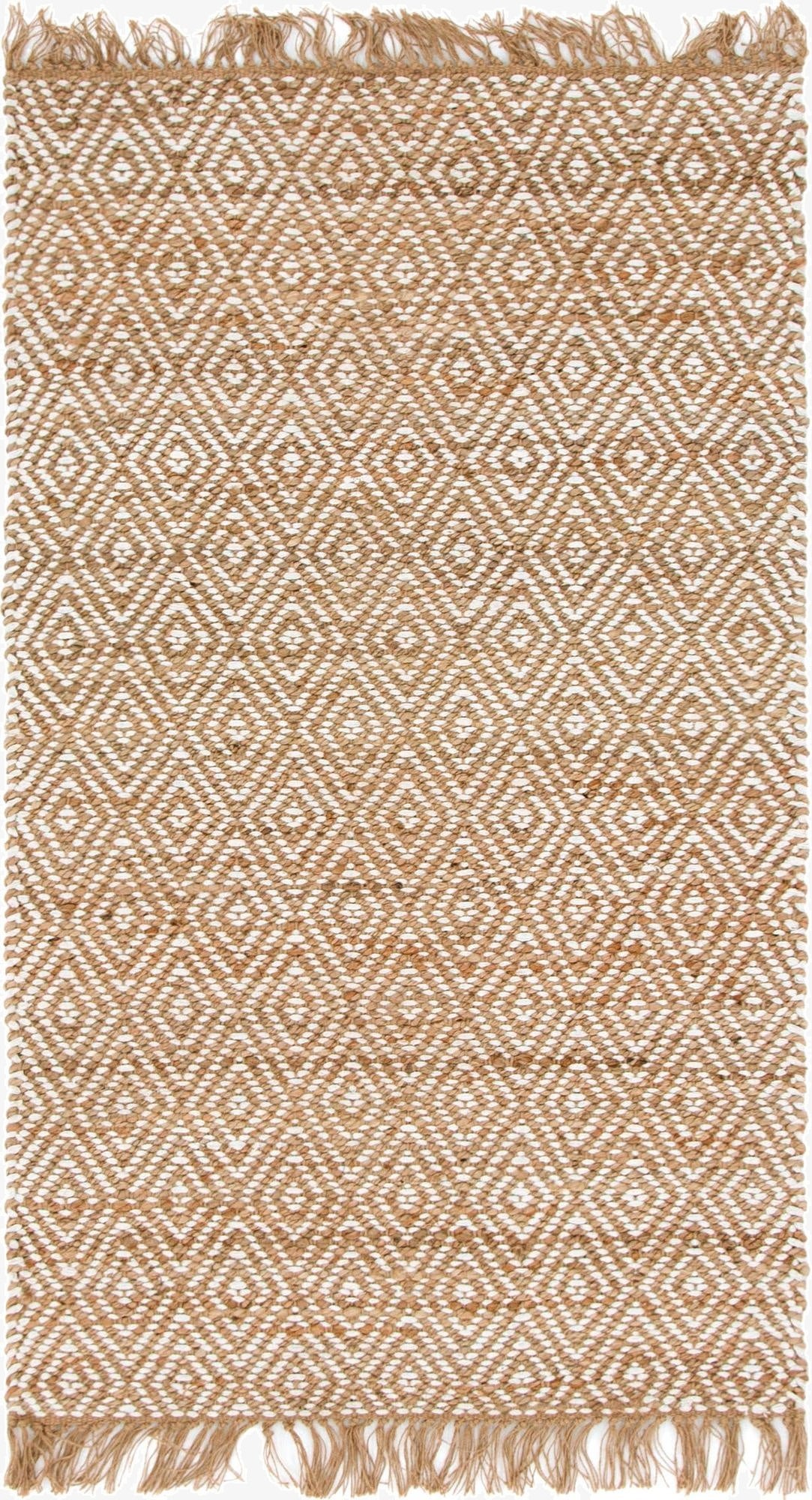 Primary image 3' 3 x 5' 1  Hand Woven Braided Jute Rug
