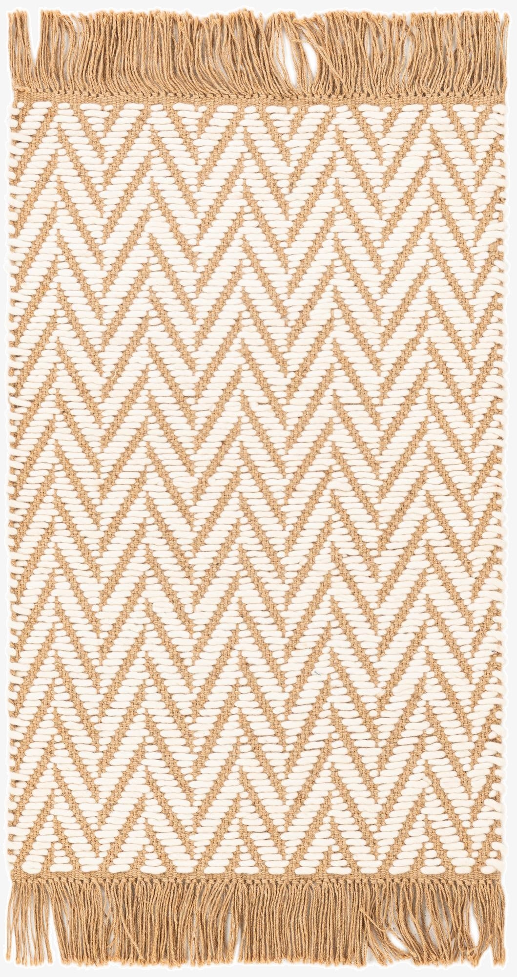 2' 1 x 3' 2  Hand Braided Jute Rug